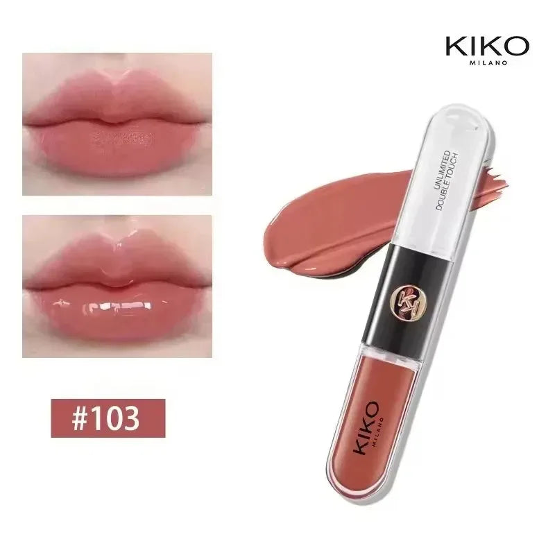 Kiko Double Headed Lipstick Transparent Mirror Lip Gloss