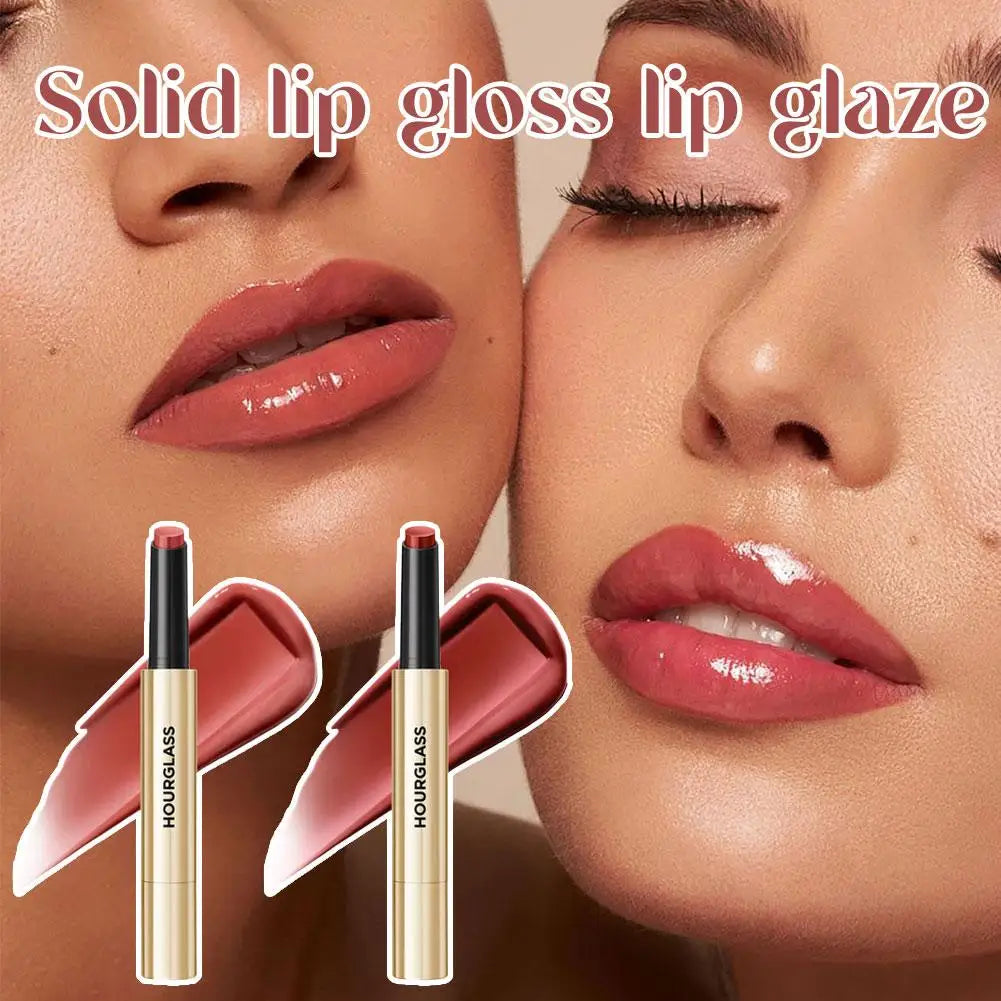 Hourglass Solid Lip Gloss Lipstick - 6 Colors Long-Lasting