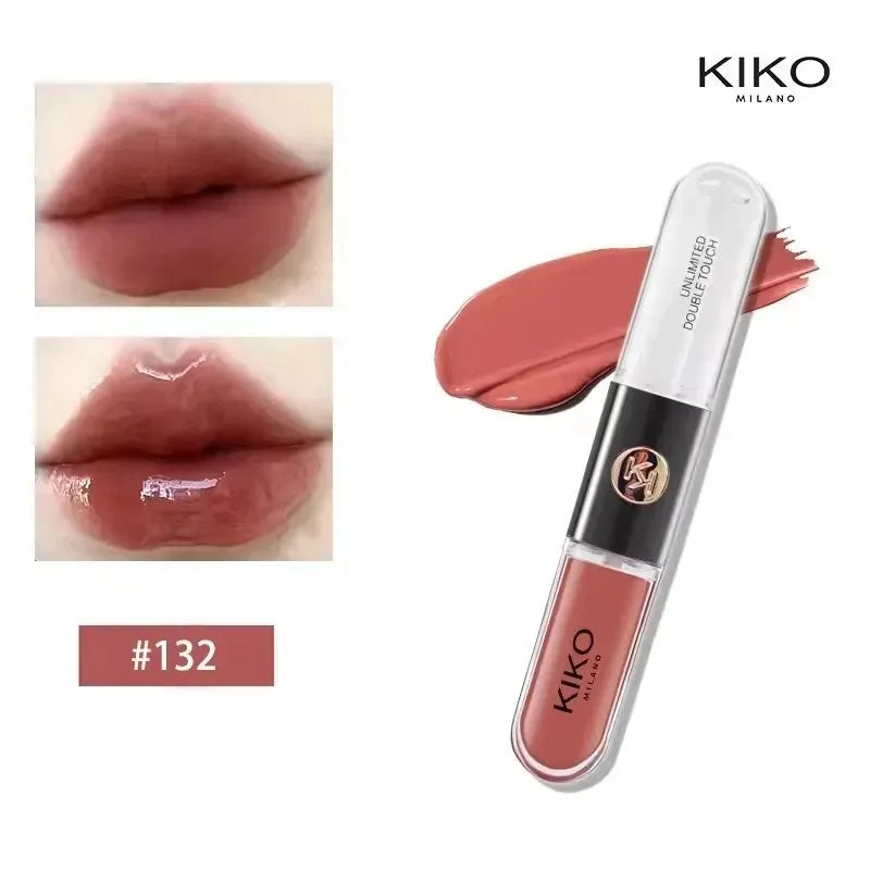 Kiko Double Headed Lipstick Transparent Mirror Lip Gloss