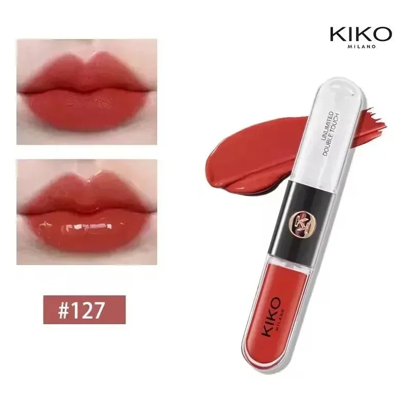 Kiko Double Headed Lipstick Transparent Mirror Lip Gloss