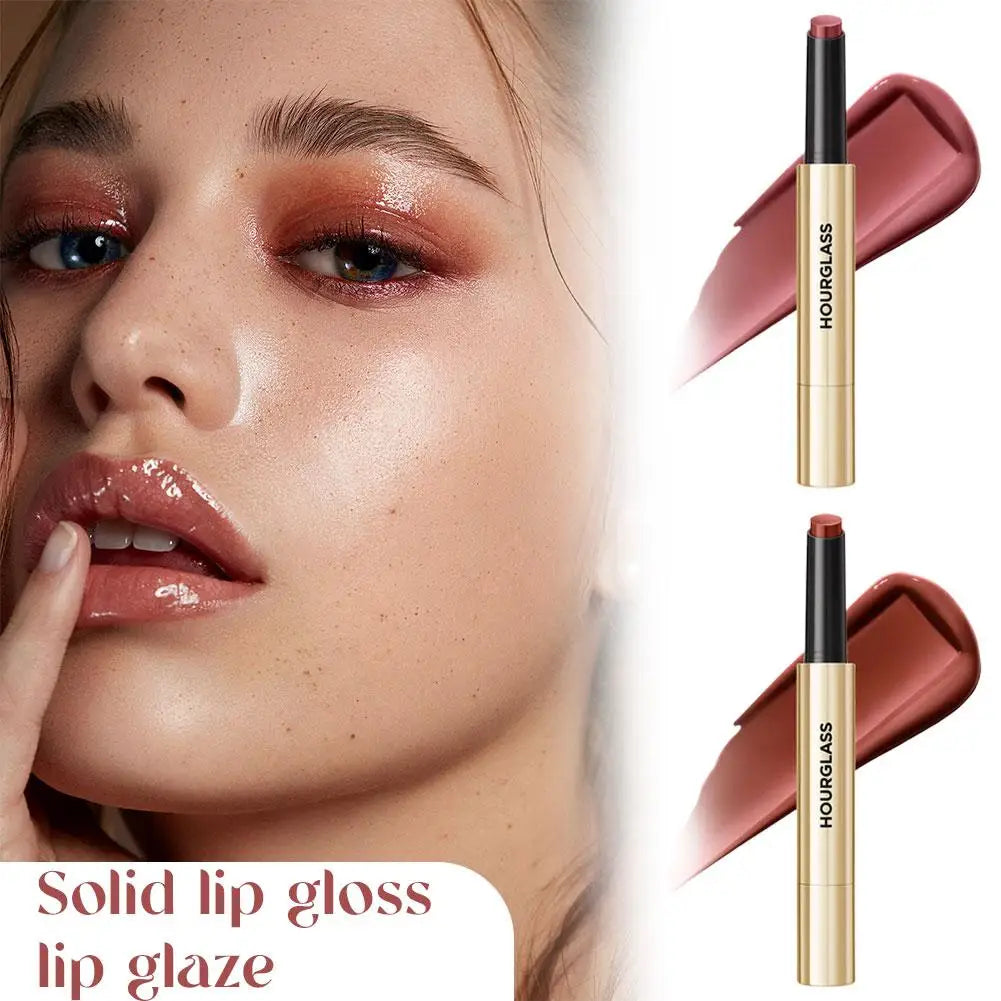 Hourglass Solid Lip Gloss Lipstick - 6 Colors Long-Lasting